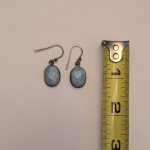 Dangly Larimar earrings